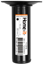 Bordben Ø30 mm x 10 cm sort